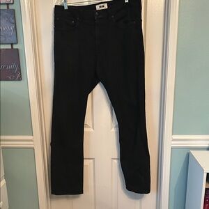 Joseph Abboud Black Slim Men Jeans, 36 x 32